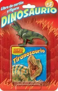 Tiranosaurio Libro de Carton y Figura Dinosaurio