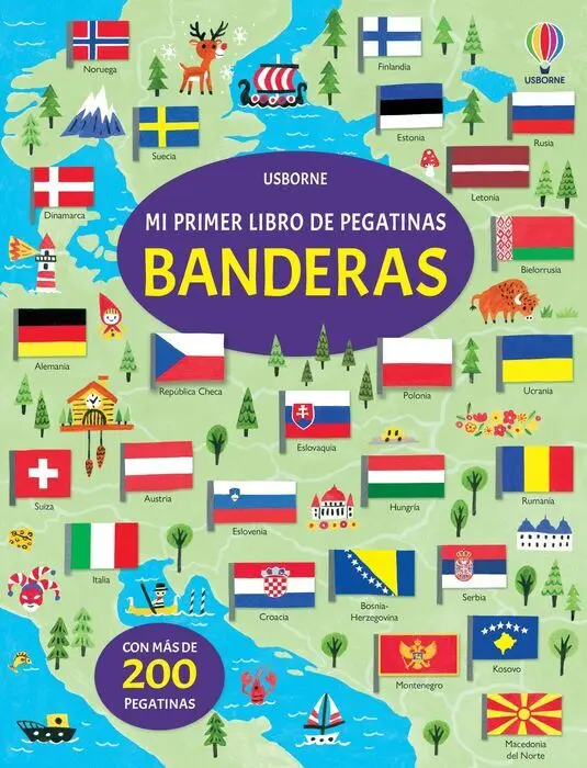 Banderas mi Primer Libro de Pegatinas