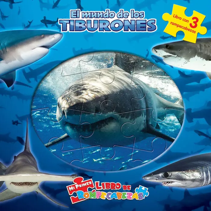 El Mundo de los Tiburones (Libro+3 Puzzles)