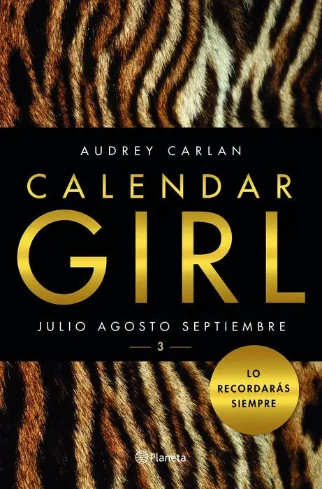 Calendar Girl Julio 3Agosto Septiembr Audrey Carla