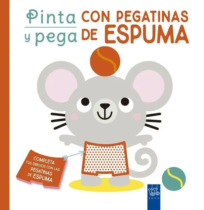 Pinta y Pega con Pegatinas de Espuma. Rojo