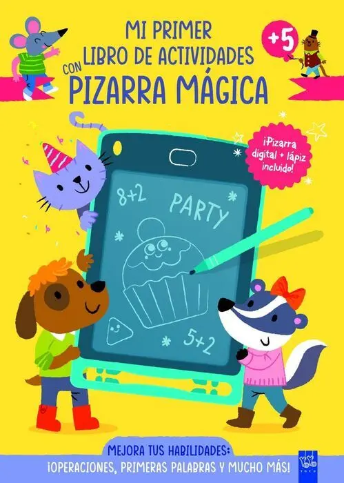 Mi Primer Libro de Actividades con Pizarra Mágica. Amarillo