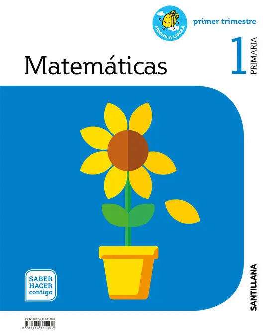 Matemáticas, Mochila Ligera, 1 Primaria, Saber Hacer Contigo