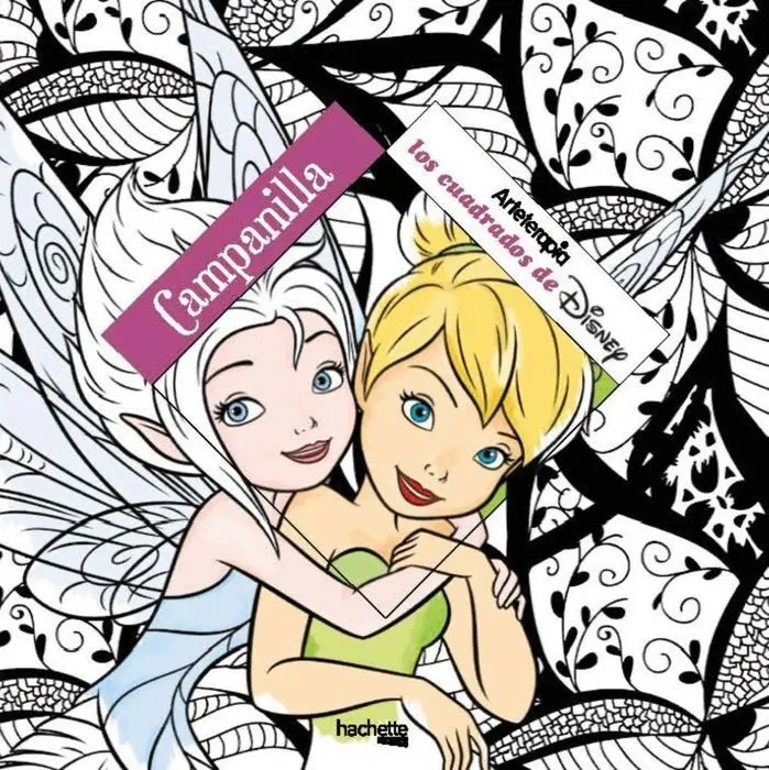 Arteterapia los Cuadrados de Campanilla Disney