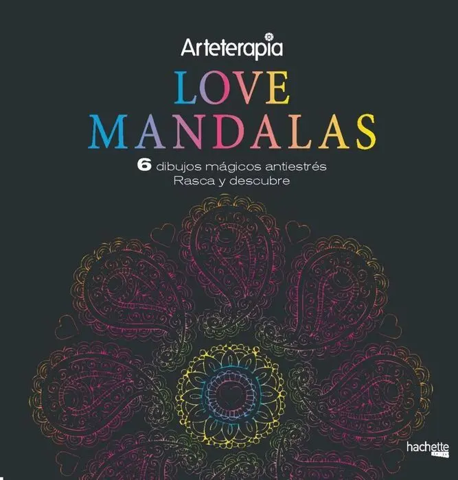Arteterapia Love Mandalas 6 Dibujos Magicos Rasca