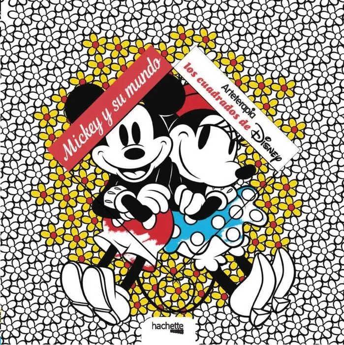 Arteterapia los Cuadrados de Disney Mic