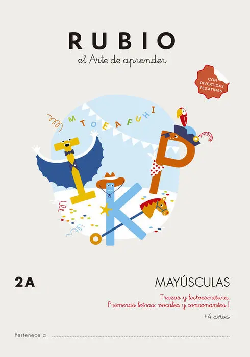 Cuaderno Mayusculas 2A Rubio
