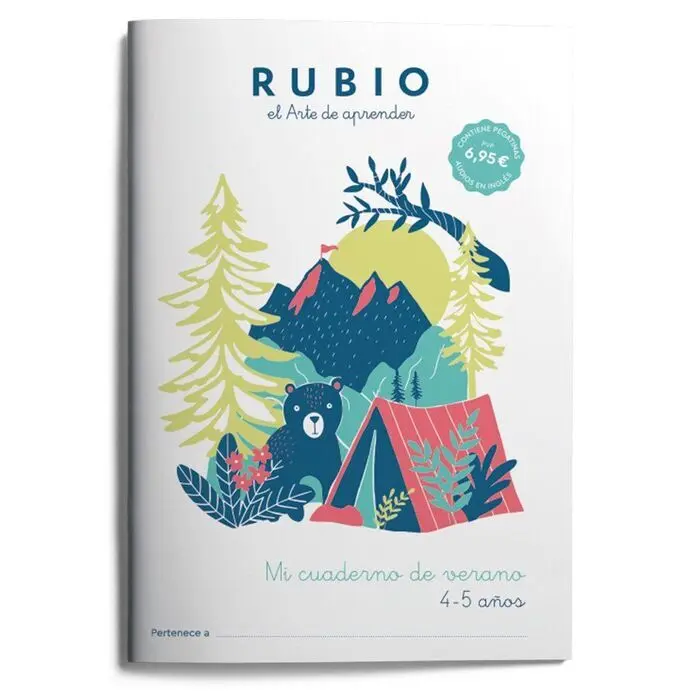 Mi Cuaderno de Verano Rubio 4-5 Años