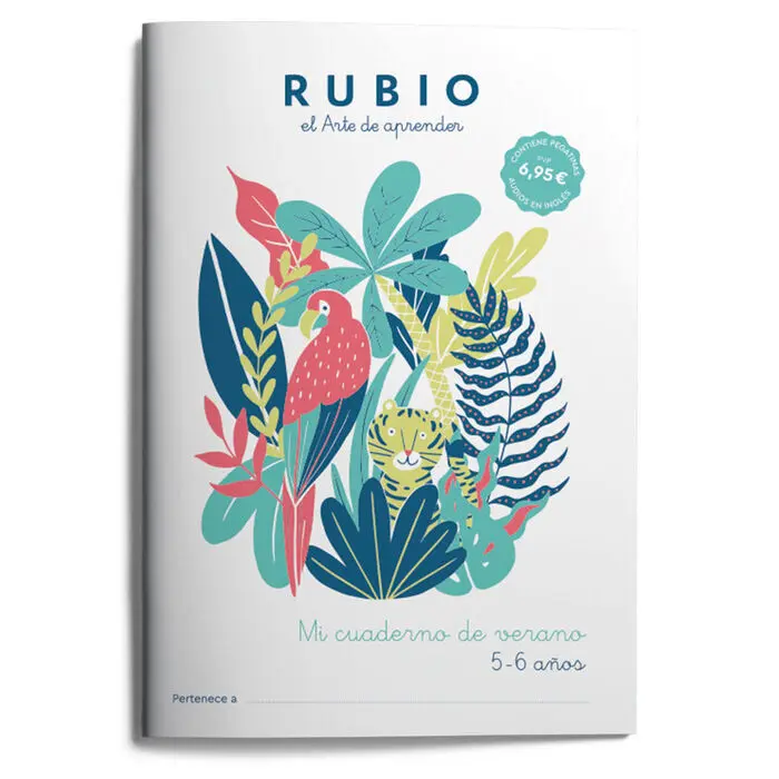 Mi Cuaderno de Verano Rubio 5-6 Años