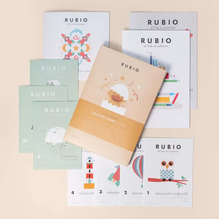 Pack Cuadernos Rubio Educacion Infantil + 3 Años 2
