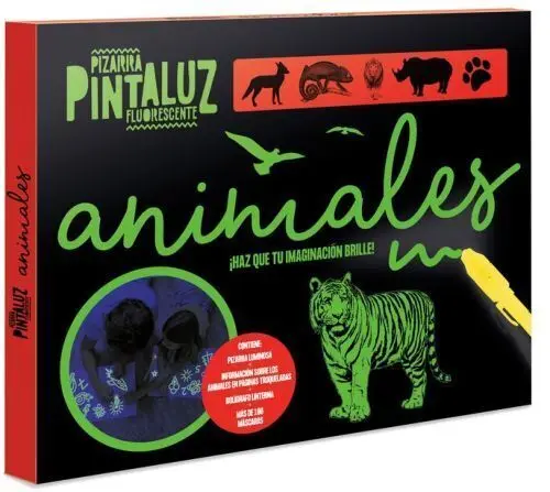 Pizarra Pintaluz Fluorescentes - Animales
