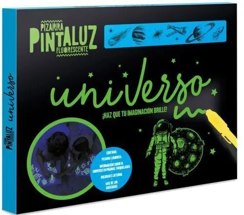 Pizarra Pintaluz Fluorescentes - Universo