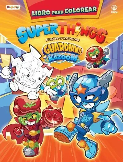 Libro para Colorear Superthings Guardians Of Kazoo