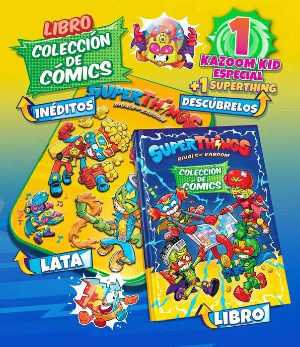 Libro Coleccionista Cómics Superthings - Neon Power & Beyond - la