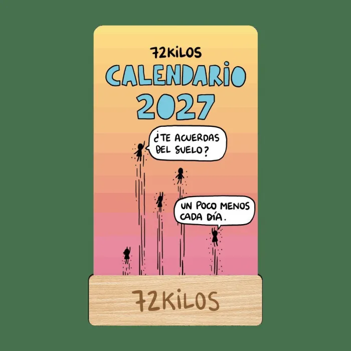 Calendario Mesa de Tarjetas 2027 - 72 Kilos