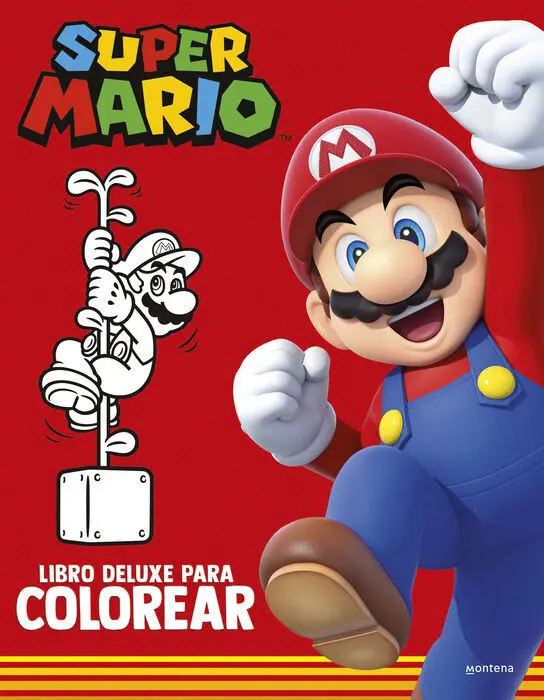 Super Mario: Libro Deluxe para Colorear (Colección Super Mario)