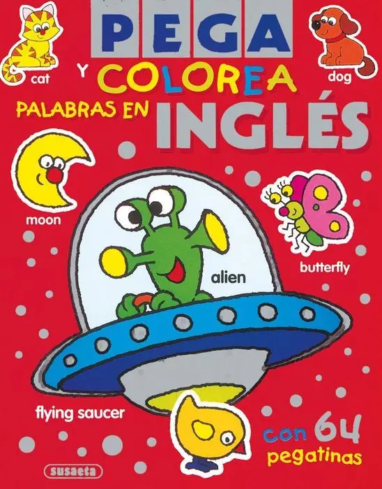 Super Pega y Colorea Palabras en Ingles S0536