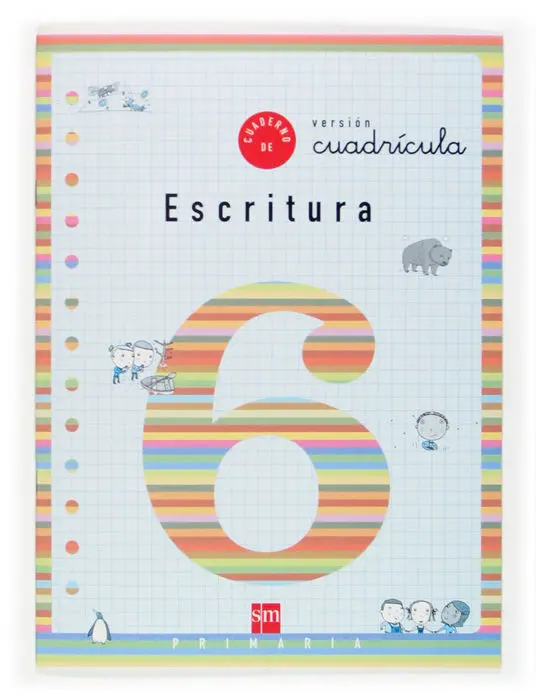 Cuad. Escritura 6 V. cuadricula 2Ep Sm
