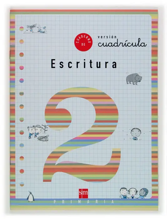 Cuaderno 2 de Escritura, Cuadrícula. 1 Primaria