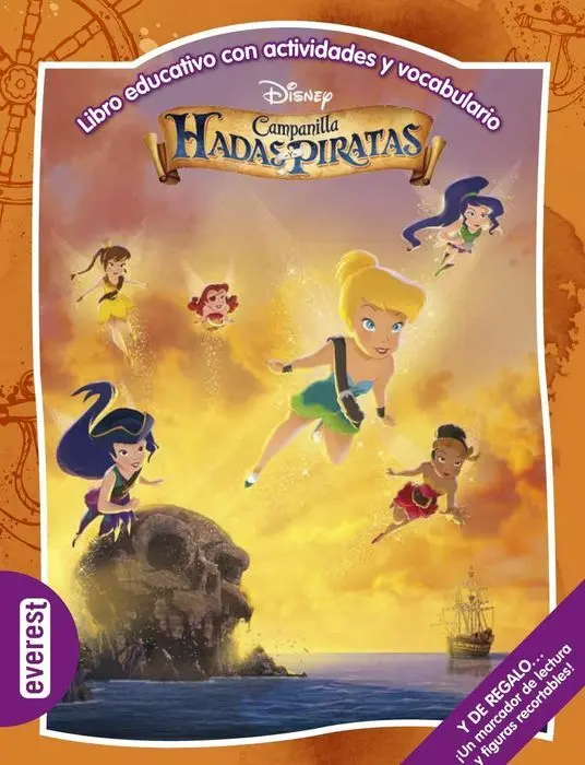 Campanilla Hadas y Piratas Libro Educativo.