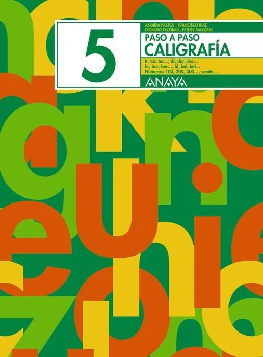 Cuad. Paso a Paso Caligrafia Nº5 Anaya