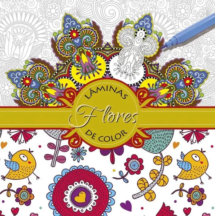 Mandalas de Flores Laminas de Color