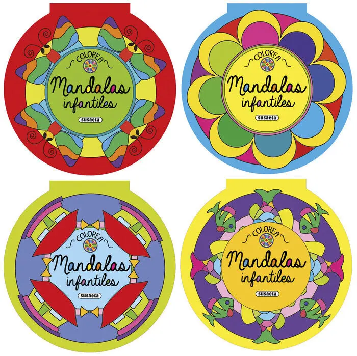 Colorea Mandalas Infantiles 4 Titulos