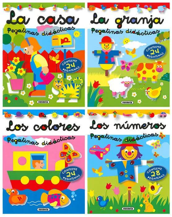 Pegatinas Didácticas (4 Títulos)