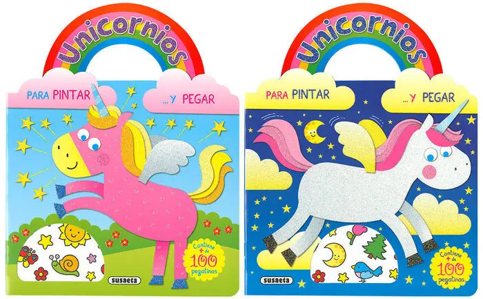 Unicornios para Pintar y Pegar (2 Títulos)