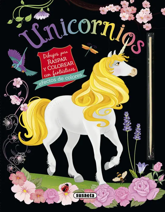 Unicornios. Dibujos para Raspar y Colorear