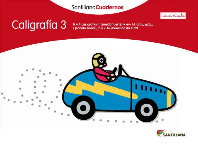 Cuad. Caligrafia Cuadricula 3 Santillana
