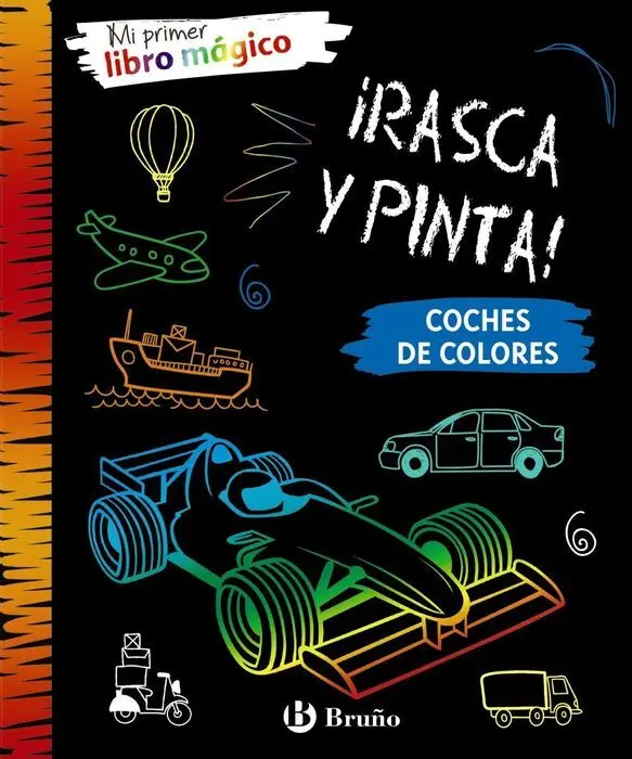 Rasca y Pinta Coches de Colores