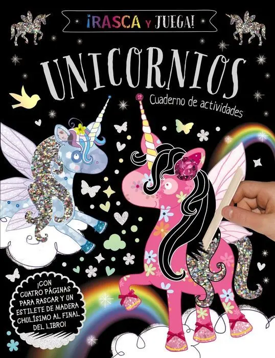 Rasca y Juega Unicornios Cuaderno de Actividades