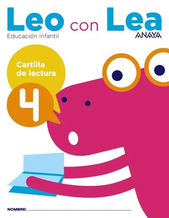 (17). Cartilla Lectura 4. (Leo con Lea) 5 Años