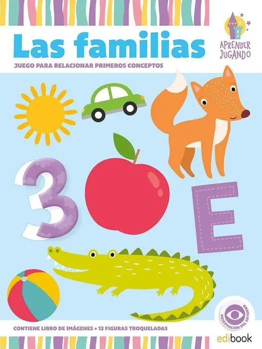 Aprender Jugando Libro con Figuras Troqueladas las Familias
