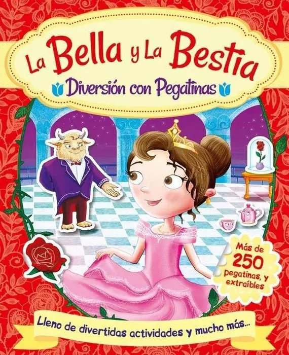 Diversion con Pegatinas - la Bella y la Bestia