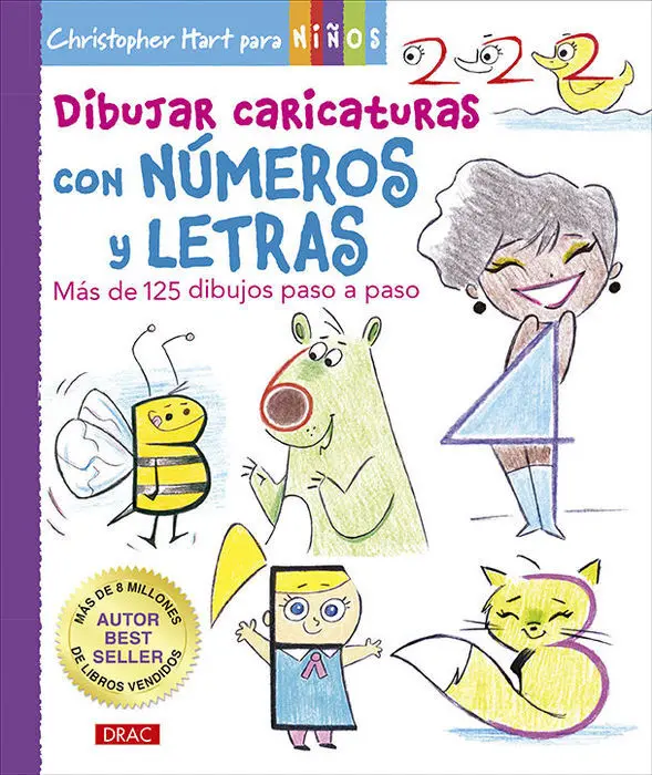 Dibujar Caricaturas con Numeros y Letras