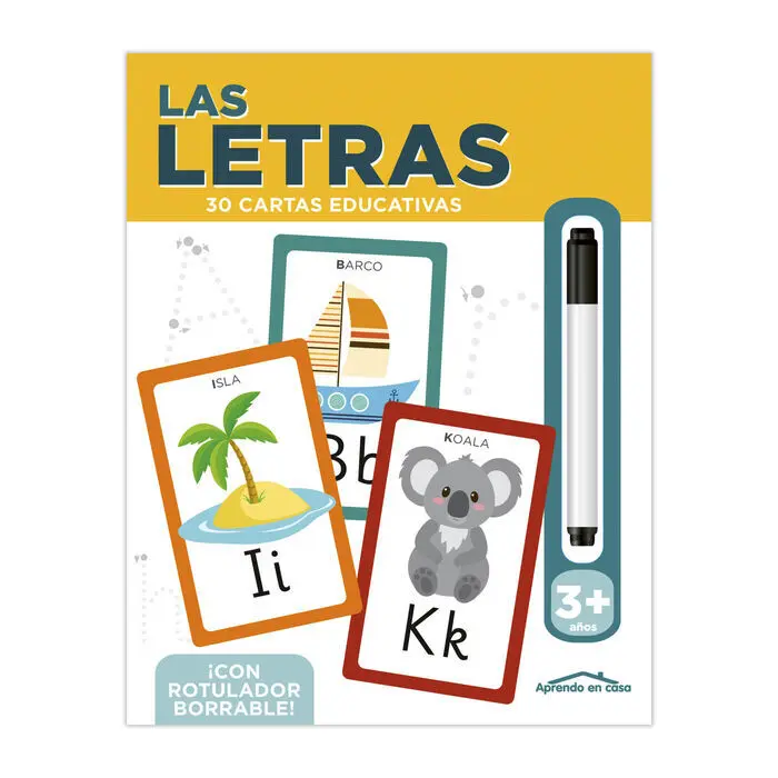 Letras (3 a 5 Años). (Aprendo en Casa). Tarjetas Edu