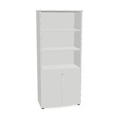 Armario Modular Ar85 Blanco 185X80X42 Hueco/Puertas Batientes 1Leja Fija, 3 Lejas Interior