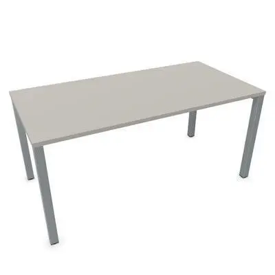 Mesa Vital-Pro Vr514 160X80, Est. aluminizada, Melamina Gris Coco
