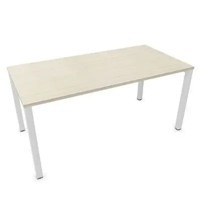 Mesa Vital-Pro V514 160X80 Est. blanca-Melamina Acacia