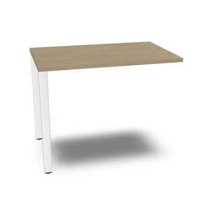 Mesa Ala Vital-Pro Vr551 96X60-Mesa 80, Estruct. blanco Melamina Roble