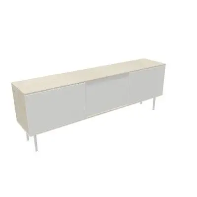 Aparador Longo 240X85 3 Puertas Acacia-Blanco