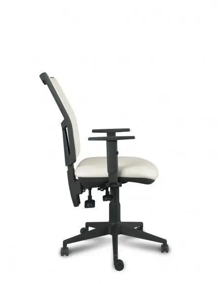 Silla Athenea Resp. Tapizado Gris 8010, Asiento Gris 8010 Basic, Brazos 16 (Reg. En Altura) Sistema Asyncro