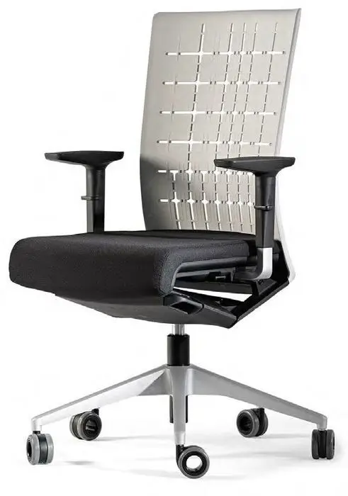 Sillón Winner 40 Respal. Laminado Negro y Asiento en Tela Verde