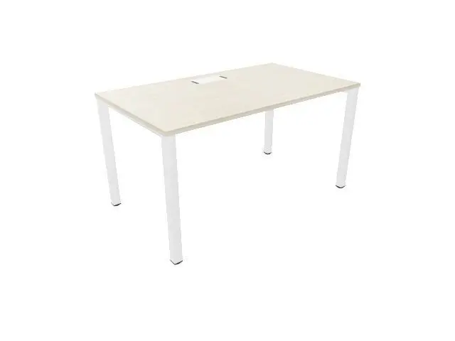 Mesa Vital Pro Vr513F011T 140X80 Acacia-Estr. Blanca Cableado T