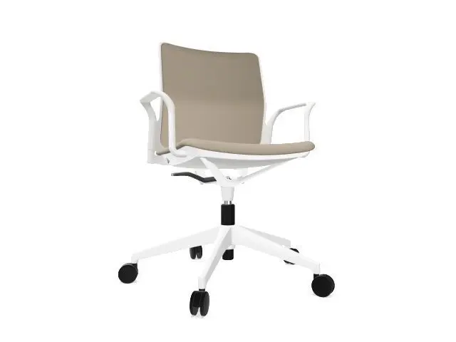 Silla Urban Plus 50 Elev. gas C/Br. Alum. Blanco U5871M90 Melange Beige