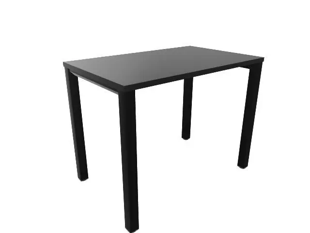 Mesa Vital-Pro Vr711F803 96X60 Estructura Negro Melamina Negra Antihuella