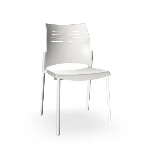 Silla Spacio 4 Patas S/B Blanco Restyling Sp100000
