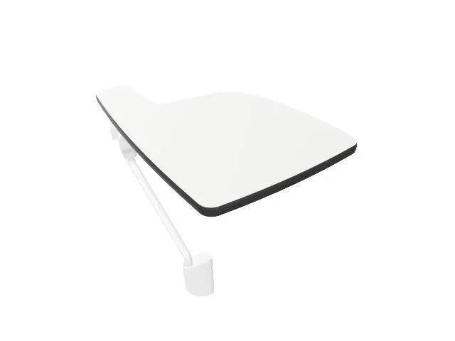 Pala Escritura Desmontable Whass Wh0011030D Lado Derecho Fenólico Blanco